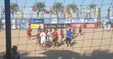 مصر تهزم لبنان 4 / 3 وتتأهل للدور نصف النهائى من بطولة الشاطئية