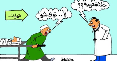 حوادث التوك شو فى كاريكاتير "اليوم السابع"