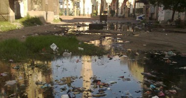 مياه الصرف الصحى تغمر منازل بمنطقة سيجر بطنطا