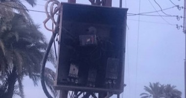 انفجار محول الكهرباء بقرية بندرة نتيجة إهمال الكابلات