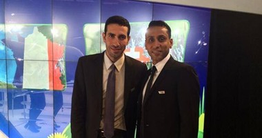 أبو تريكة وسامى الجابر.. لقاء الأساطير فى البرازيل