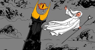 كارلوس لاتوف ينعى الممثل الأسطورى كريستوفور لى بكاريكاتير