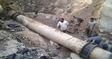 كسر ماسورة مياه بمدينة 6 أكتوبر.. ومحافظة الجيزة: جار الإصلاح