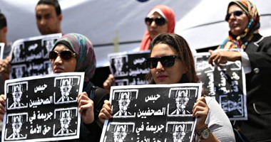 بالصوت..الصحفيون ينتفضون ضد انتهاكات الداخلية  فى وقفة احتجاجية على سلالم النقابة