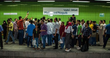 تصاعد أدخنة بمحطة مترو محمد نجيب بالخط الثانى