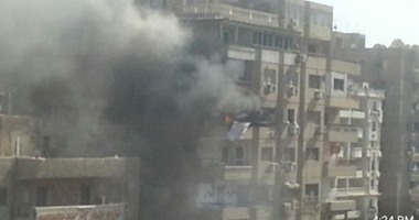 "واتس آب اليوم السابع".. بالصور.. اندلاع حريق فى شقة سكنية بمدينة نصر