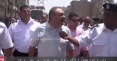 بالفيديو..مواطن لمحافظ القاهرة :" أنا عمارتى هتقع وانت مبتعملش حاجة"