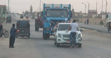 بالصور.. كمائن الخير تصطاد المسافرين على طريق العريش القنطرة