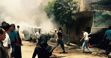 "واتس آب اليوم السابع": حريق بورشة ميكانيكا بمركز أشمون