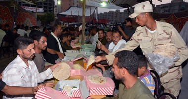 القوات المسلحة تشارك بـ164 مائدة رمضانية بطاقة مليون و134 ألف وجبة