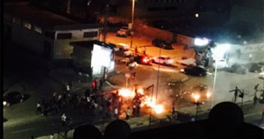 "واتس آب اليوم السابع": مقنعون تابعون للإخوان يحرقون سيارات بمصطفى النحاس