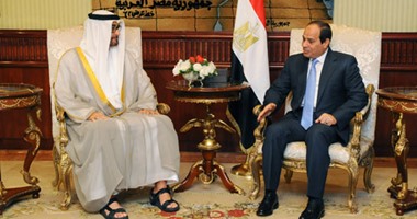 محمد بن زايد يجدد لـ"السيسى" موقف الإمارات الداعم لمصر سياسيا واقتصاديا