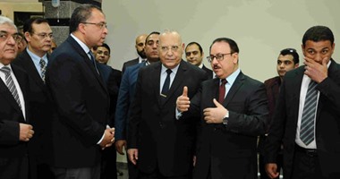بالصور.. وزير العدل يصل إلى مكتب الشهر العقارى بمصر الجديدة لافتتاحه بعد تطويره