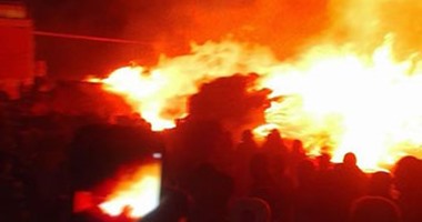 اندلاع حريق ضخم فى مستودع صواريخ بجنوب روسيا