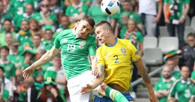 منتخب السويد يتعادل مع أيرلندا 1/1 فى بطولة اليورو