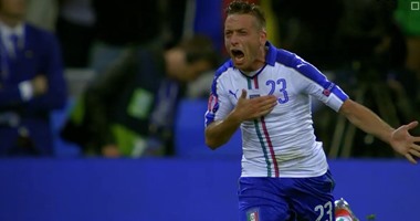 يورو 2016.. جياكيرينى يُسجل الهدف الأول لإيطاليا فى مرمى بلجيكا