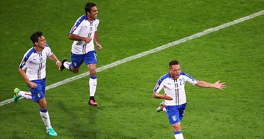 يورو 2016.. إيطاليا تحكم قبضتها على بلجيكا فى الشوط الأول بهدف جياكيرينى