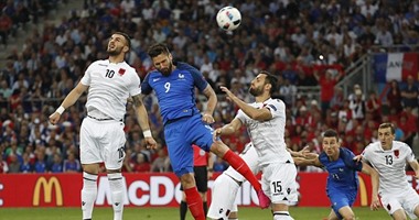 يورو 2016.. التعادل السلبى يحسم الشوط الأول من مواجهة فرنسا وألبانيا