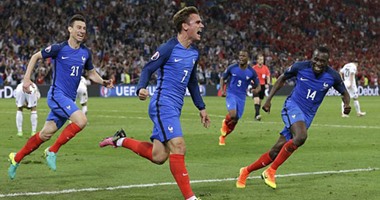 يورو 2016.. فرنسا تقصى ألبانيا بهدفى جريزمان وباييه وتصعد لدور الـ 16