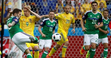 يورو 2016.. التعادل السلبى يُنهى الشوط الأول بين أوكرانيا وأيرلندا الشمالية