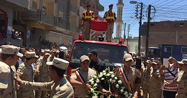 الدقهلية تنتظر وصول جثمان شهيد سيناء أمين الشرطة عبد المنعم الحنفى