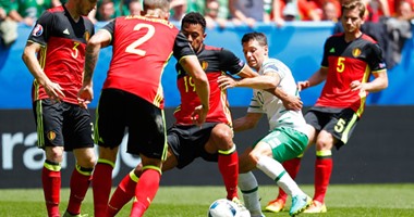 يورو 2016..بالفيديو..هدف "ملغي" فى شوط "سلبى" بين بلجيكا وأيرلندا