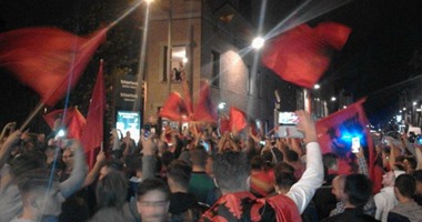 يورو 2016.. بالفيديو.. احتفالات فى ألبانيا بالفوز التاريخى على رومانيا