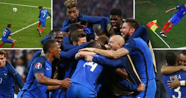 يورو 2016.. فرنسا تضرب أيسلندا برباعية فى الشوط الأول
