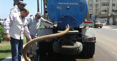 "الصرف الصحى" بالإسكندرية: تطهير منطقة الشاطبى عقب كسر ماسورة مياه 
