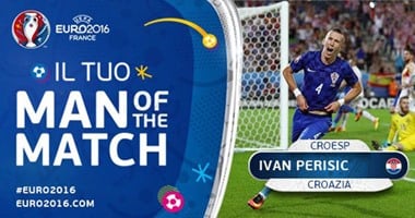 يورو 2016.. بيرسيتش أفضل لاعب فى مباراة إسبانيا وكرواتيا