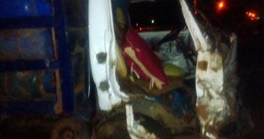 إصابة شخصين نتيجة حادث تصادم بطريق مدينة القرين فى الشرقية