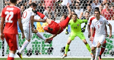 يورو2016.. شاكيرى أفضل لاعب فى مباراة سويسرا وبولندا