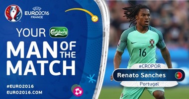 يورو 2016.. ريناتو سانشيز أفضل لاعب فى مواجهة البرتغال وكرواتيا