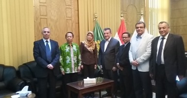جامعة بنها تستقبل وفدا من السفارة الإندونيسية بالقاهرة