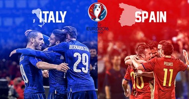 يورو 2016.. انطلاق مباراة إيطاليا وإسبانيا