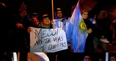 بالصور.. مظاهرات فى شوارع الأرجنتين للمطالبة بتراجع ميسي عن الاعتزال