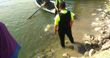 انتشال جثة طالب غرق بنهر النيل في الصف
