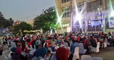 صحافة مواطن: بالصور.. اتحاد طلاب كلية تربية عين شمس ينظمون حفل إفطار جماعى