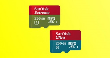 SanDisk تطرح بطاقات تخزين بسعة 256 جيجابايت بسرعة فائقة لنقل البيانات