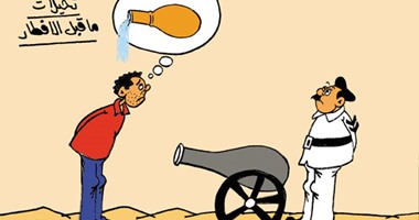 الصائم يحلم بـ"قُلة ميه" فى نهار رمضان بكاريكاتير "اليوم السابع"