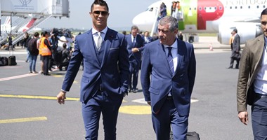 يورو 2016.. بالصور.. رونالدو يصل فرنسا مع منتخب البرتغال