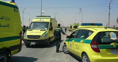 إصابة 3 فى حادث تصادم 3 سيارات أعلى طريق مدينة الشيخ زايد 