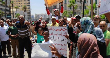متظاهرو القائد إبراهيم يدعمون الدولة ضد الإرهاب ويرددون هتافات تحيا مصر