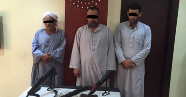 القبض على 3 مزارعين بحوزتهم أسلحة آلية وخرطوش فى الإسماعيلية