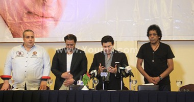 بالصور.. الكينج منير ومدحت صالح يدعمان هانى شاكر نقيباً للموسيقيين