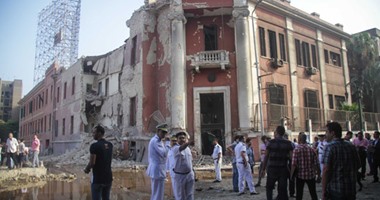 مدير شرطة النقل يتفقد موقع انفجار القنصلية الإيطالية بوسط القاهرة