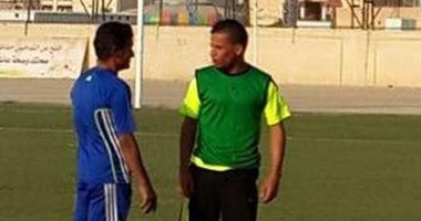 بالصور.. المصرى شريف أحمد يُشارك فى تدريبات السماوة العراقى