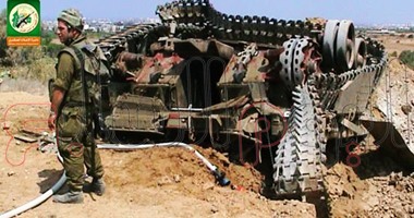 كتائب عز الدين القسام تكشف عن صور لعملية تدمير دبابة ميركافا إسرائيلية