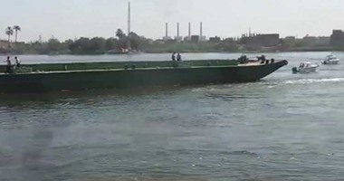 بالفيديو.. سحب الصندل المتسبب فى غرق مركب الوراق للبحث عن الضحايا