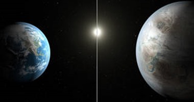 بالصور.. لأول مرة فى تاريخ الإنسانية.. "ناسا" تكتشف كوكبا يشبه الأرض وتؤكد: فرصة كبيرة لبدء حياة جديدة على سطحه.. "كيبلر" يتميز بنفس درجة حرارة الأرض ويكبرها بـ60%.. ومداره 385 يوما وعمره 6مليارات سنة